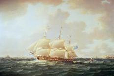 Nelson on the 'Theseus' with the Inshore Squadron Off Cadiz, July 1797,-Buttersworth-Mounted Giclee Print