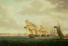 Nelson on the 'Theseus' with the Inshore Squadron Off Cadiz, July 1797,-Buttersworth-Framed Giclee Print