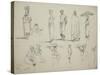 Butterworth: Group of Sketches of African Men and Women, 1851-Thomas Baines-Stretched Canvas