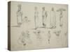 Butterworth: Group of Sketches of African Men and Women, 1851-Thomas Baines-Stretched Canvas