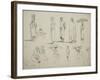 Butterworth: Group of Sketches of African Men and Women, 1851-Thomas Baines-Framed Giclee Print