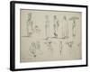 Butterworth: Group of Sketches of African Men and Women, 1851-Thomas Baines-Framed Giclee Print