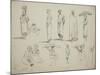 Butterworth: Group of Sketches of African Men and Women, 1851-Thomas Baines-Mounted Giclee Print