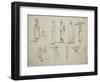 Butterworth: Group of Sketches of African Men and Women, 1851-Thomas Baines-Framed Giclee Print