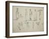 Butterworth: Group of Sketches of African Men and Women, 1851-Thomas Baines-Framed Giclee Print