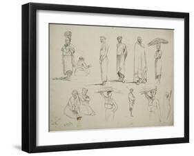 Butterworth: Group of Sketches of African Men and Women, 1851-Thomas Baines-Framed Giclee Print