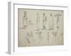 Butterworth: Group of Sketches of African Men and Women, 1851-Thomas Baines-Framed Giclee Print