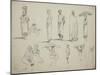 Butterworth: Group of Sketches of African Men and Women, 1851-Thomas Baines-Mounted Giclee Print