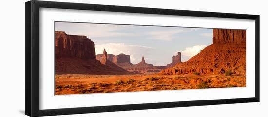 Buttes Rock Formations at Monument Valley, Utah-Arizona Border, USA-null-Framed Premium Photographic Print