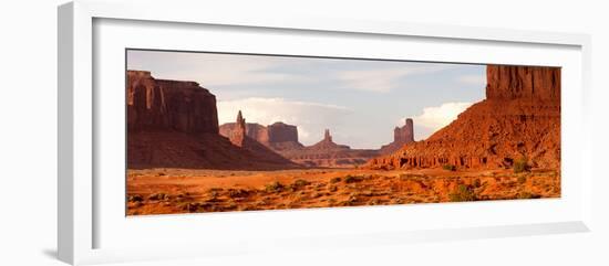 Buttes Rock Formations at Monument Valley, Utah-Arizona Border, USA-null-Framed Photographic Print