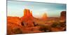 Buttes Rock Formations at Monument Valley, Utah-Arizona Border, USA-null-Mounted Premium Photographic Print