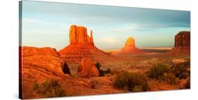 Buttes Rock Formations at Monument Valley, Utah-Arizona Border, USA-null-Stretched Canvas