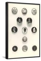 Button Collection-null-Framed Art Print