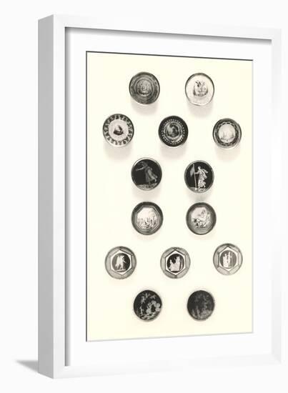 Button Collection-null-Framed Art Print