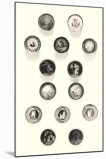 Button Collection-null-Mounted Art Print