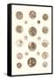 Button Collection-null-Framed Stretched Canvas