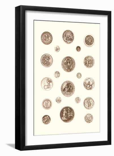 Button Collection-null-Framed Art Print