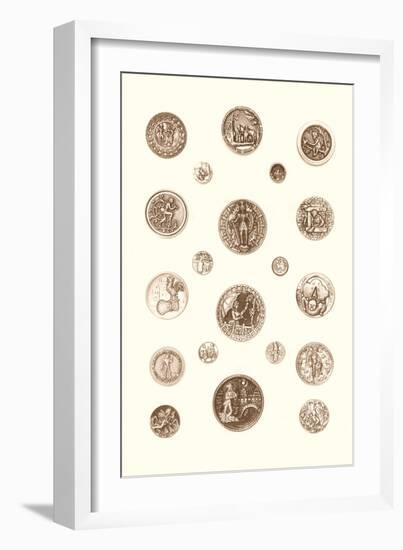 Button Collection-null-Framed Art Print