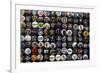 Buttons at Amoeba Music Store, Hollywood, Los Angeles, California, USA-Kymri Wilt-Framed Photographic Print