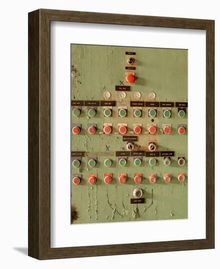 Buttons at an Old Abaonded Textile Mill-Sean Pavone-Framed Photographic Print