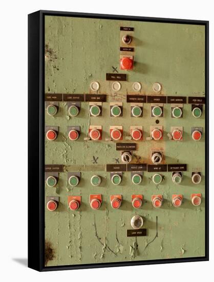 Buttons at an Old Abaonded Textile Mill-Sean Pavone-Framed Stretched Canvas