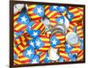 Buttons with Catalonia Flag-hemul-Framed Art Print