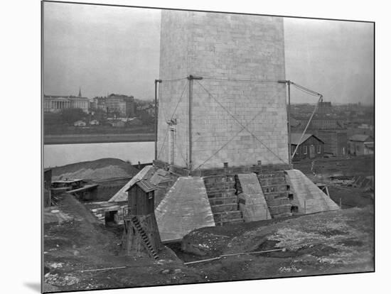 Buttresses under Foundation of the Washington Monument-null-Mounted Photographic Print