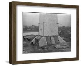 Buttresses under Foundation of the Washington Monument-null-Framed Photographic Print