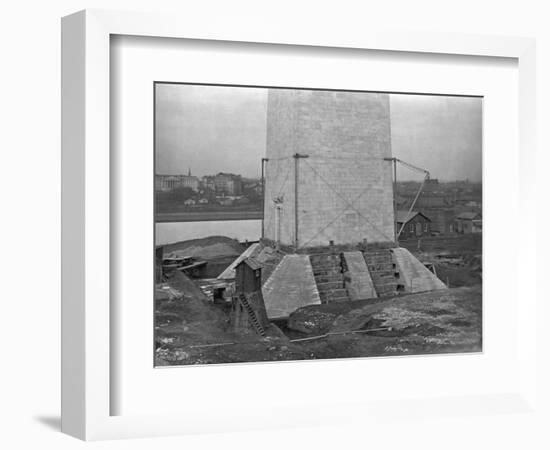 Buttresses under Foundation of the Washington Monument-null-Framed Photographic Print