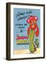 Buxom Cartoon Senorita, Juarez, Mexico-null-Framed Art Print