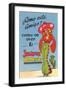 Buxom Cartoon Senorita, Juarez, Mexico-null-Framed Art Print