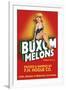 Buxom Melons - Crate Label-Lantern Press-Framed Art Print