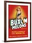 Buxom Melons - Crate Label-Lantern Press-Framed Art Print