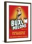 Buxom Melons - Crate Label-Lantern Press-Framed Art Print