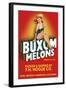 Buxom Melons - Crate Label-Lantern Press-Framed Art Print