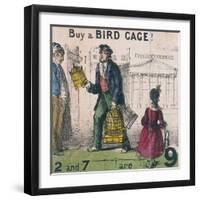 Buy a Bird Cage!, Cries of London, C1840-TH Jones-Framed Giclee Print