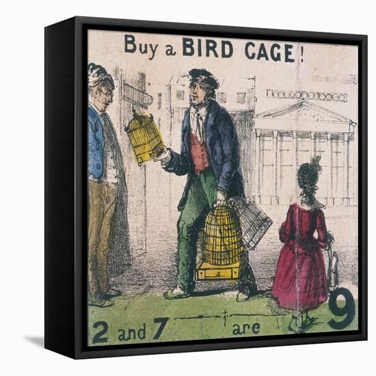 Buy a Bird Cage!, Cries of London, C1840-TH Jones-Framed Stretched Canvas