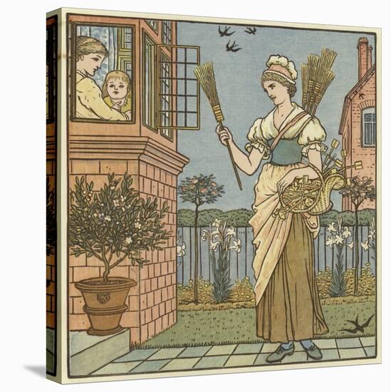 Buy a Broom-Walter Crane-Stretched Canvas