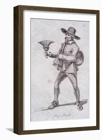Buy a Brush, C1680, from Cries of London-John Thomas Smith-Framed Giclee Print