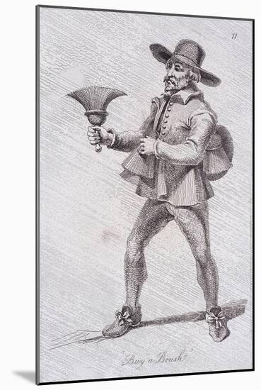 Buy a Brush, C1680, from Cries of London-John Thomas Smith-Mounted Giclee Print