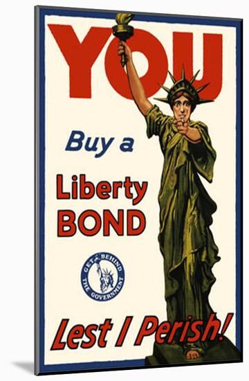 Buy A Liberty Bond-null-Mounted Poster