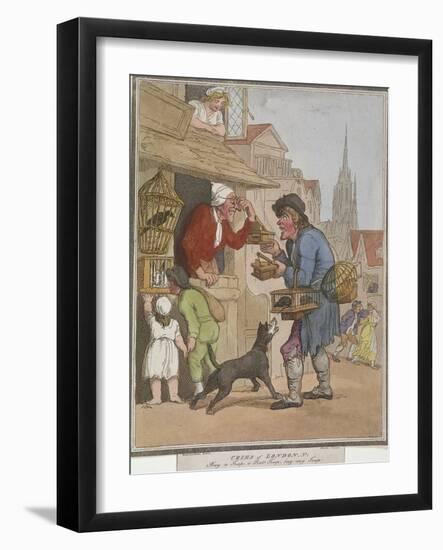 Buy a Trap, a Rat Trap, Buy My Trap, Plate I of Cries of London, 1799-H Merke-Framed Giclee Print