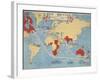 Buy British, A New Map Game and An Exciting World Race, 1932-null-Framed Giclee Print