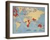 Buy British, A New Map Game and An Exciting World Race, 1932-null-Framed Giclee Print