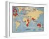 Buy British, A New Map Game and An Exciting World Race, 1932-null-Framed Giclee Print