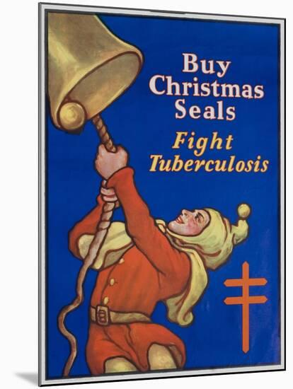 Buy Christmas Seals Fight Tuberculosis Poster-null-Mounted Giclee Print