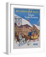 Buy Christmas Seals Fight Tuberculosis Poster-null-Framed Giclee Print