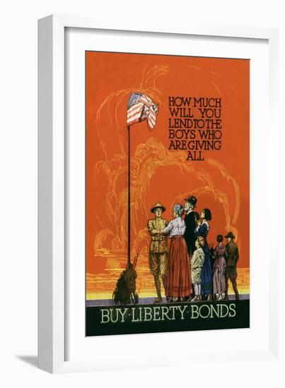 Buy Liberty Bonds-null-Framed Art Print