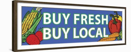 Buy Local-Retroplanet-Framed Premium Giclee Print