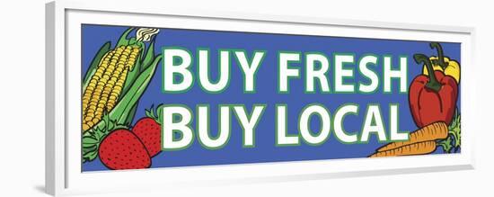 Buy Local-Retroplanet-Framed Premium Giclee Print